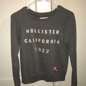 Gray pullover sweater